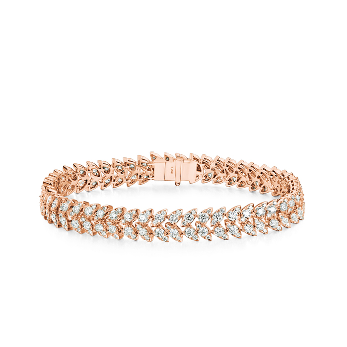 Aerial Dewdrop Double Line Bracelet