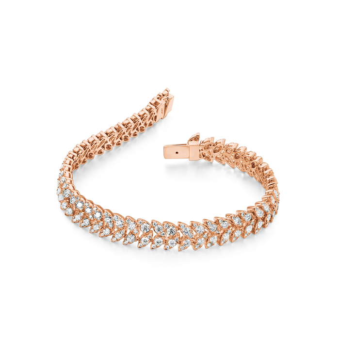Aerial Dewdrop Double Line Bracelet
