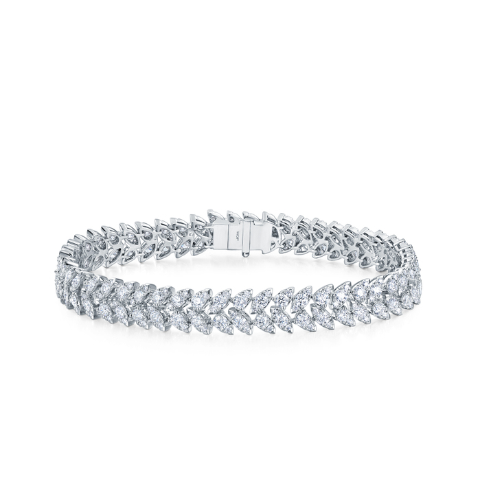 Aerial Dewdrop Double Line Bracelet