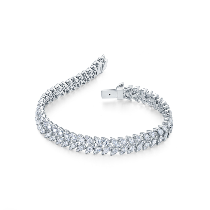 Aerial Dewdrop Double Line Bracelet