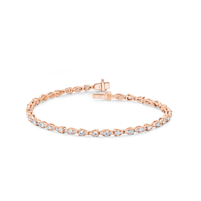 Aerial Dewdrop Line Bracelet Small