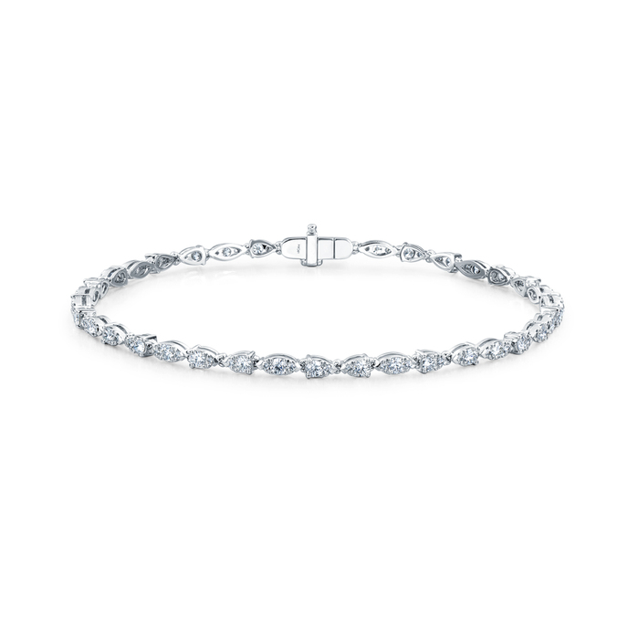 Aerial Dewdrop Line Bracelet Small