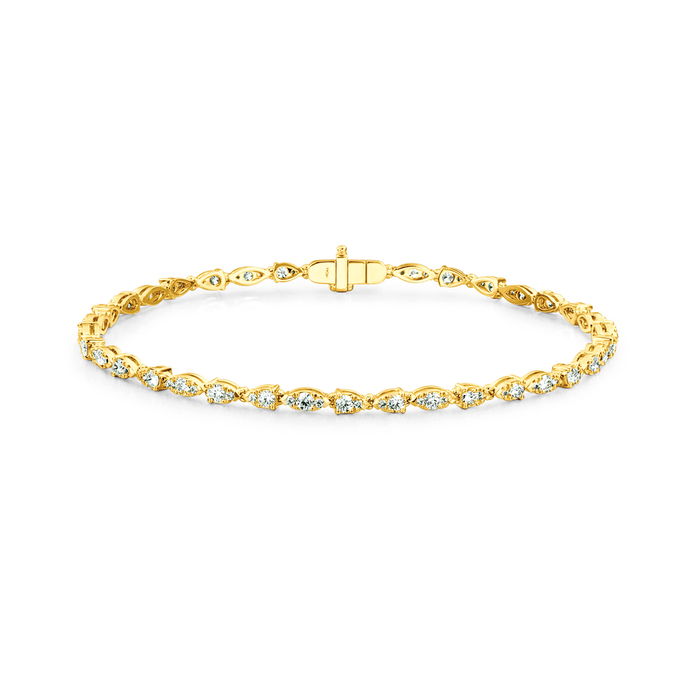 Aerial Dewdrop Line Bracelet Small