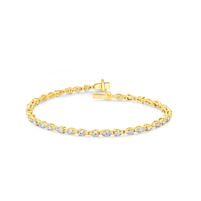 Aerial Dewdrop Line Bracelet Small