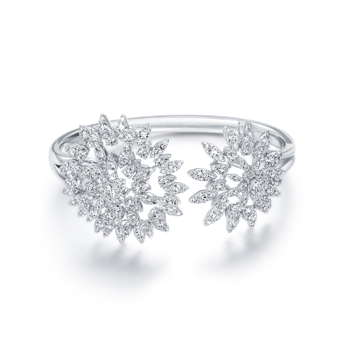 Aerial Double Sunburst Bangle