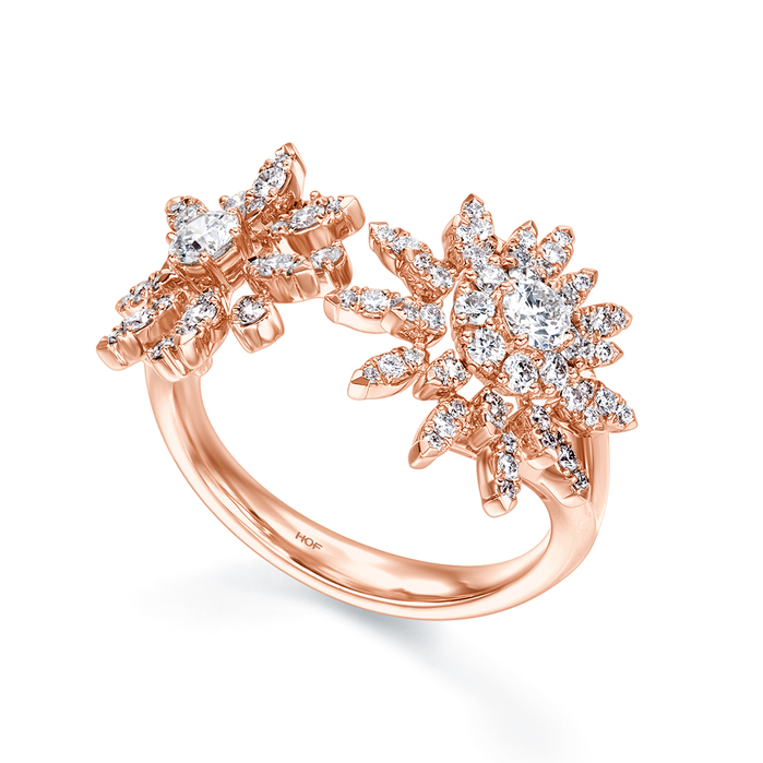 Aerial Double Sunburst Ring