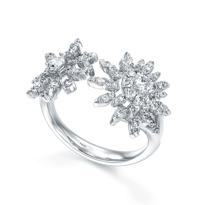 Aerial Double Sunburst Ring