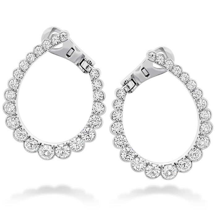 Aerial Regal Diamond Hoop Large