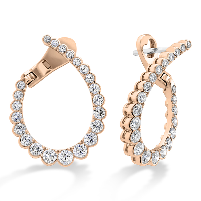 Aerial Regal Diamond Hoops Medium