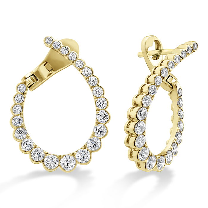 Aerial Regal Diamond Hoops Medium