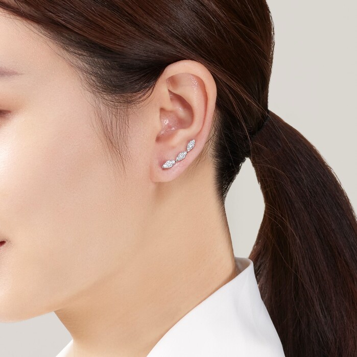 Aerial Marquis Earring Climbers