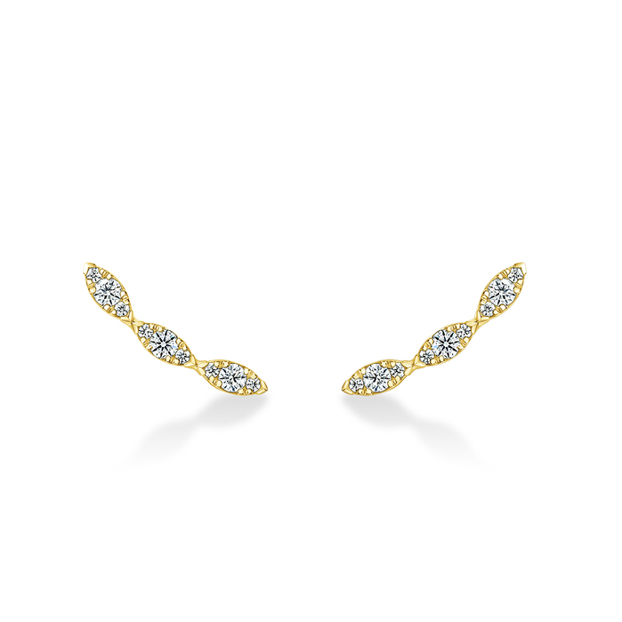 Aerial Marquis Earring Climbers