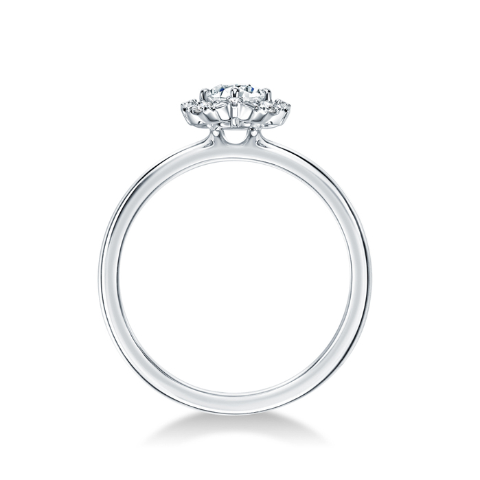 Aerial Marquise Halo Diamond Engagement Ring