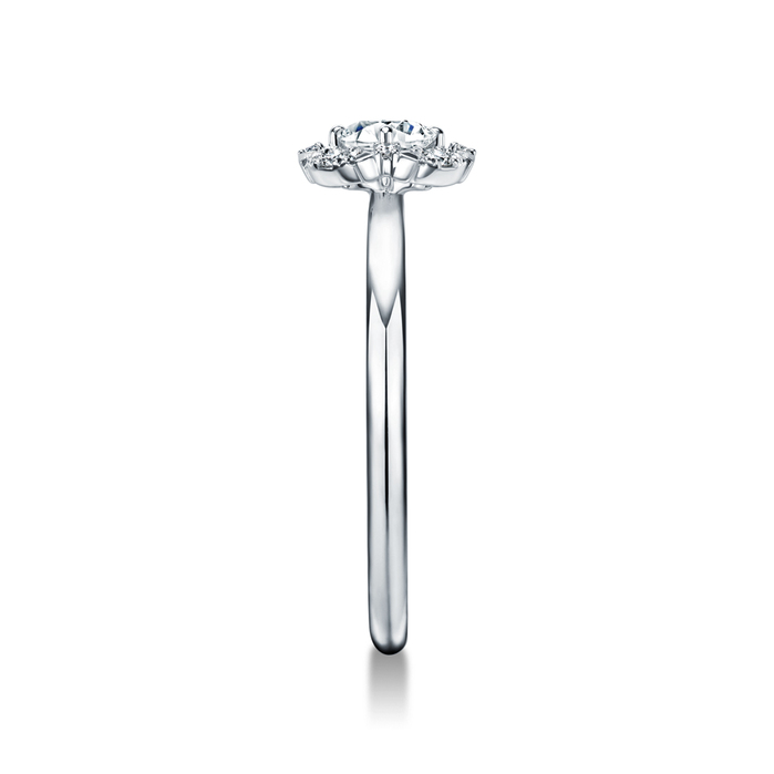 Aerial Marquise Halo Diamond Engagement Ring