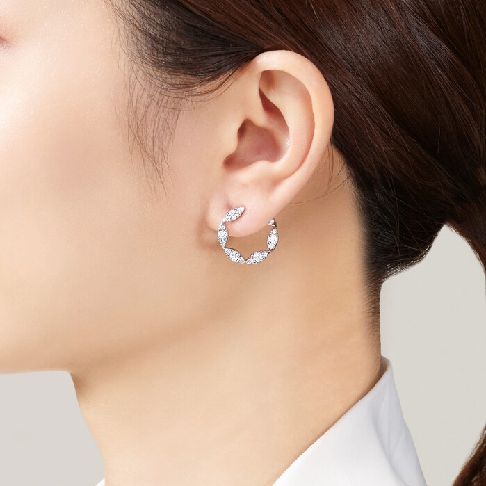 Aerial Marquise Wrap Earrings Large