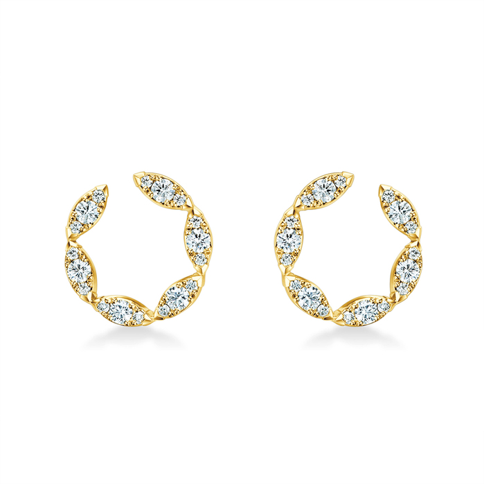 Aerial Marquise Wrap Earrings Large