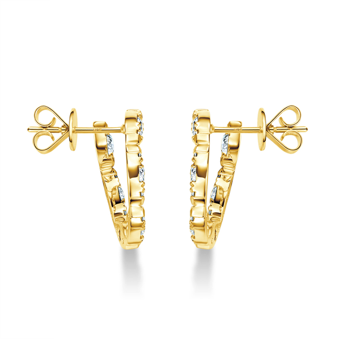 Aerial Marquise Wrap Earrings Large