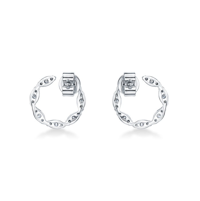 Aerial Marquise Wrap Earrings Small - Complete Piece