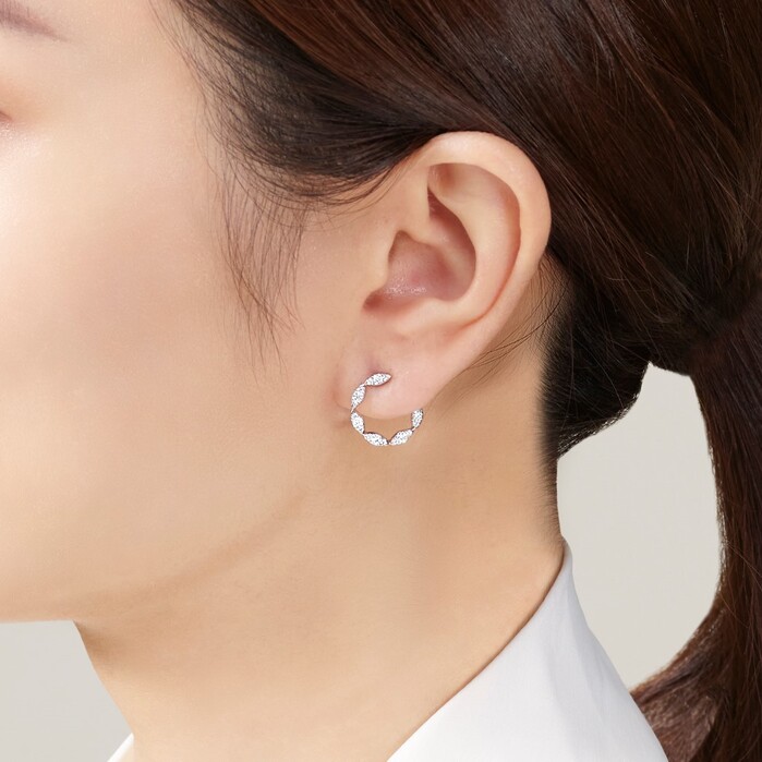 Aerial Marquise Wrap Earrings Small - Complete Piece