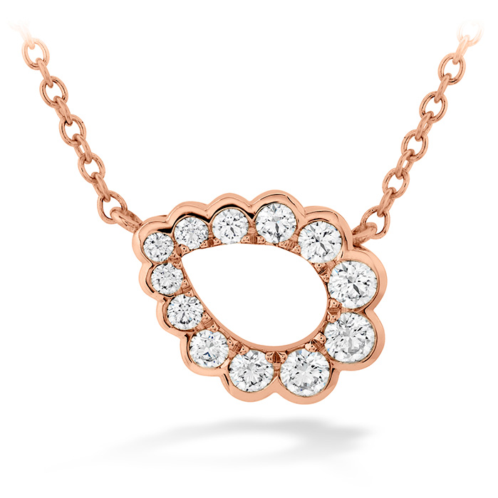 Aerial Regal Scroll Teardrop Necklace