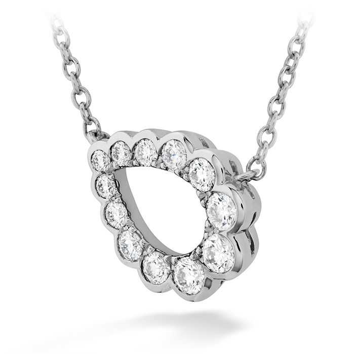 Aerial Regal Scroll Teardrop Necklace
