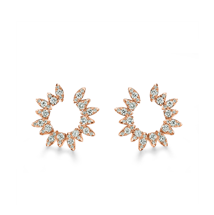 Aerial Sunburst Wrap Earring Small