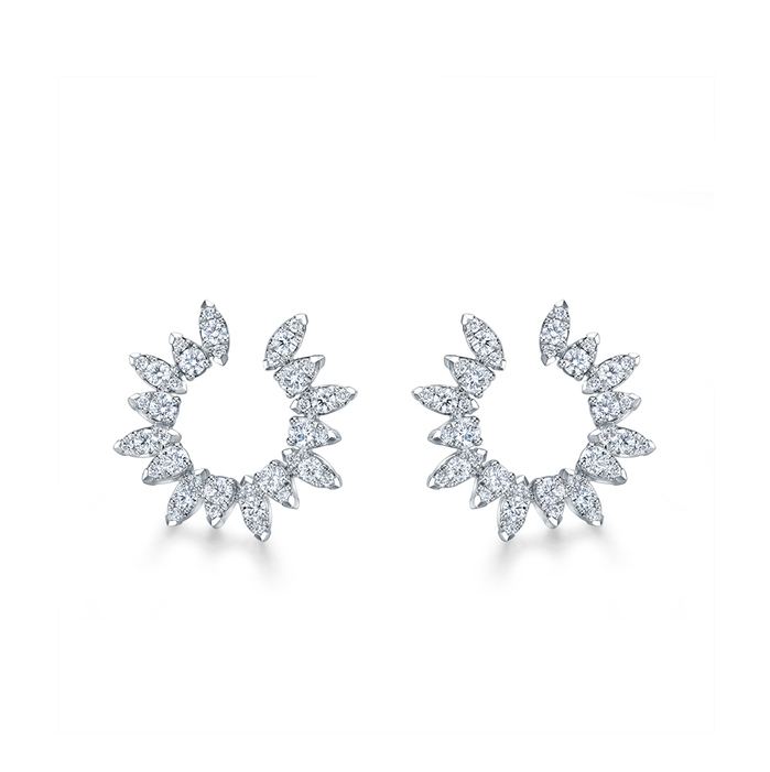 Aerial Sunburst Wrap Earring Small