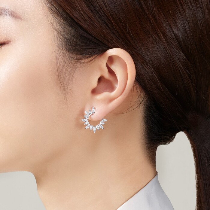 Aerial Sunburst Wrap Earring Small
