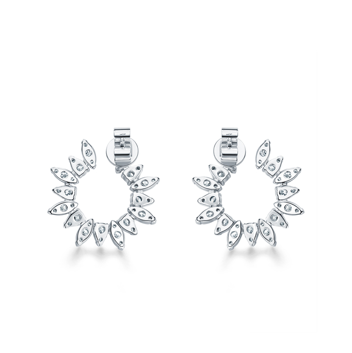 Aerial Sunburst Wrap Earring Small