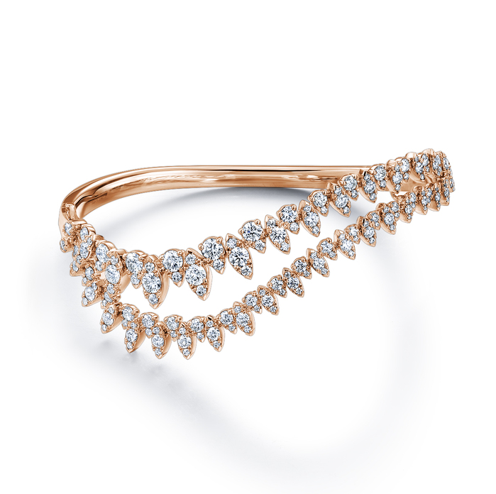 Aerial Twisted Dewdrop Bangle