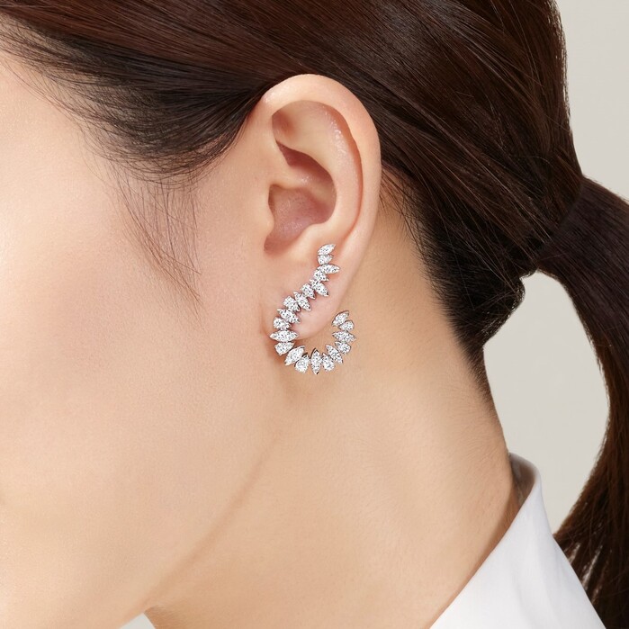 Aerial Twisted Sunburst Earrings