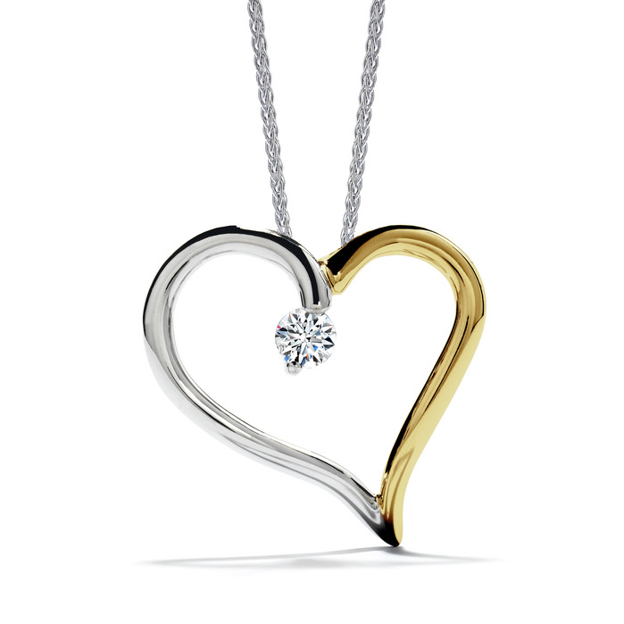 Amorous Heart Pendant Necklace