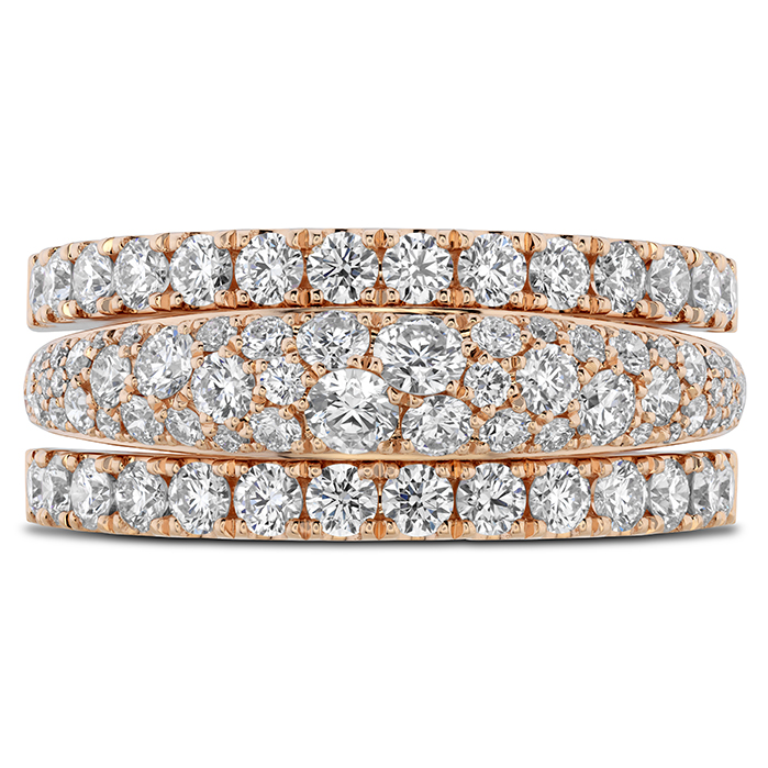 Grace Triple Row Small Domed Ring