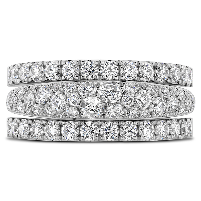 Grace Triple Row Small Domed Ring