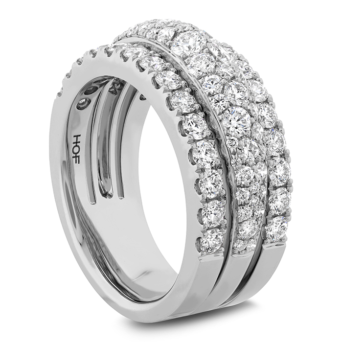 Grace Triple Row Small Domed Ring