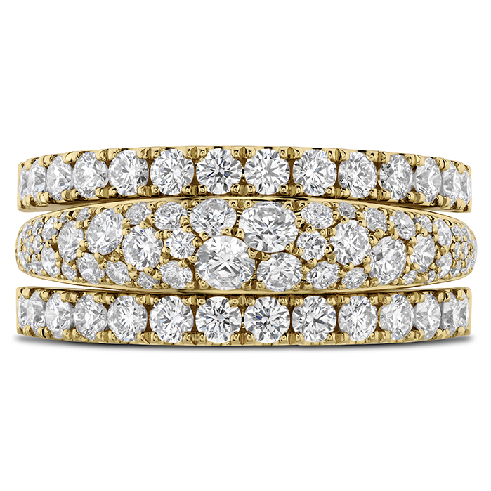 Grace Triple Row Small Domed Ring