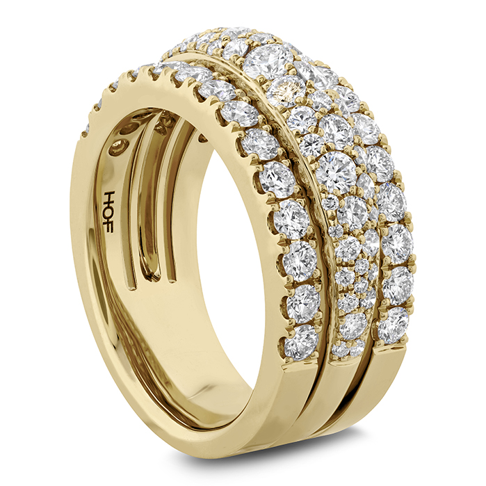 Grace Triple Row Small Domed Ring