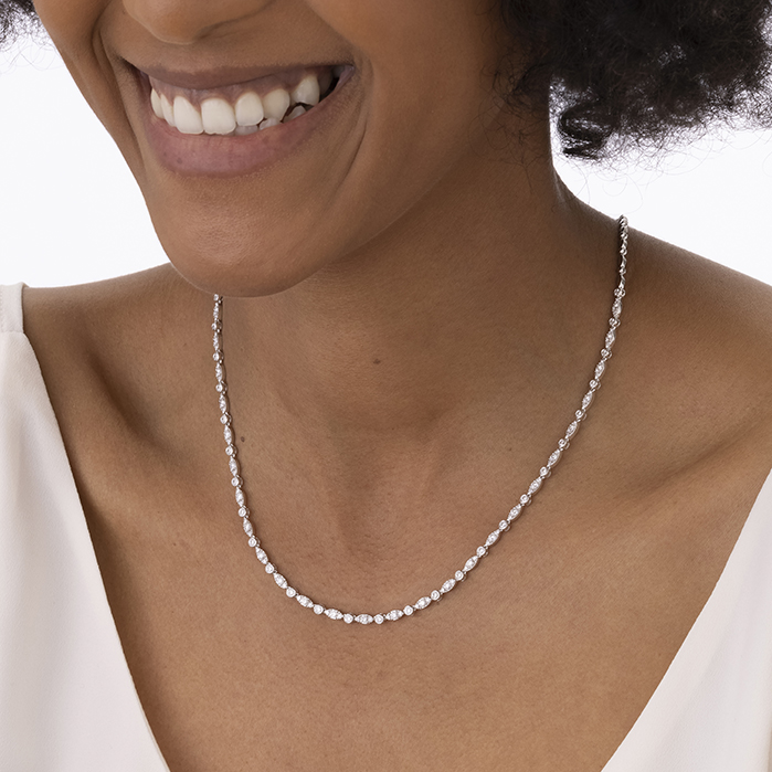 HOF Bezel Regal Line Necklace