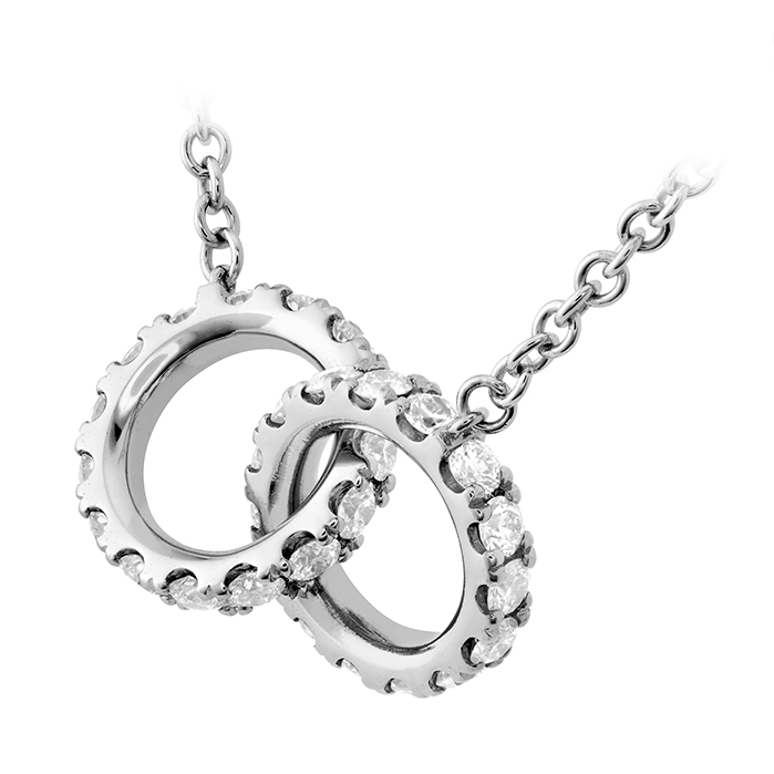 HOF Classic Diamond Interlocking Pendant