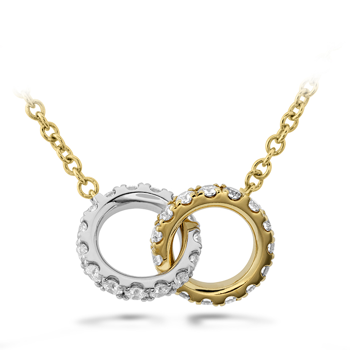 HOF Classic Diamond Interlocking Pendant
