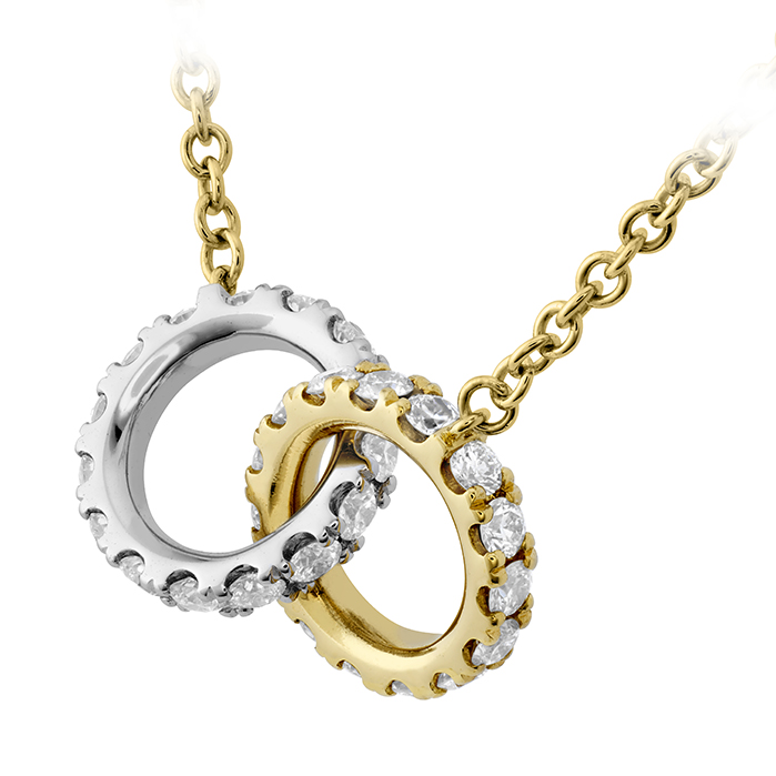 HOF Classic Diamond Interlocking Pendant