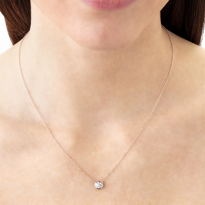 HOF Classic Bezel Solitaire Pendant
