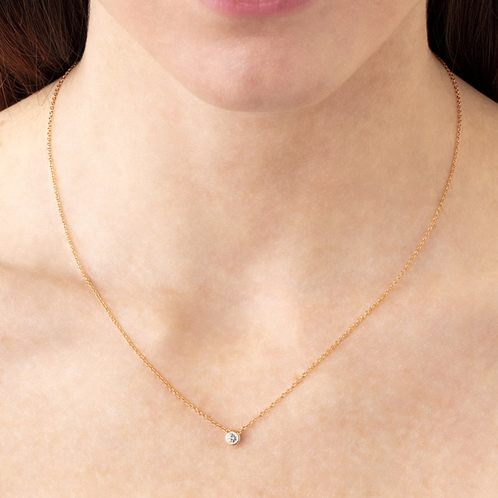 HOF Classic Bezel Solitaire Pendant