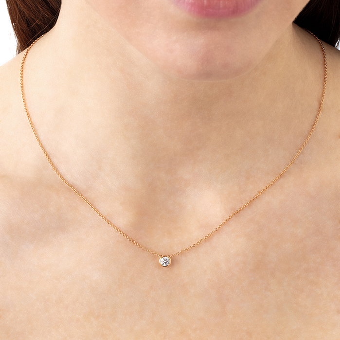 HOF Classic Bezel Solitaire Pendant