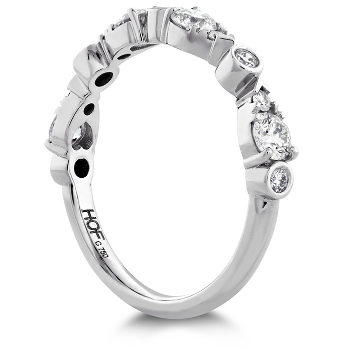 HOF Teardrop Bezel Diamond Band