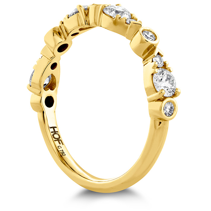 HOF Teardrop Bezel Diamond Band
