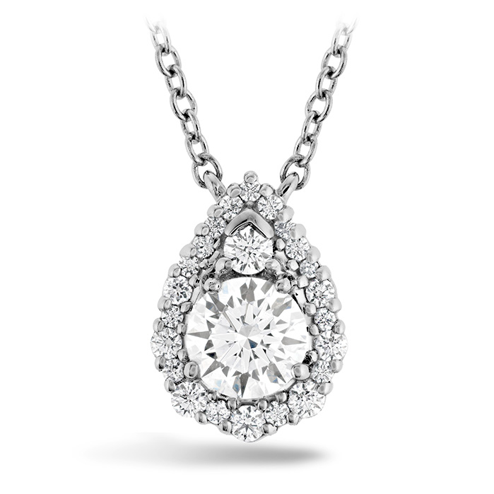 HOF Teardrop halo Pendant