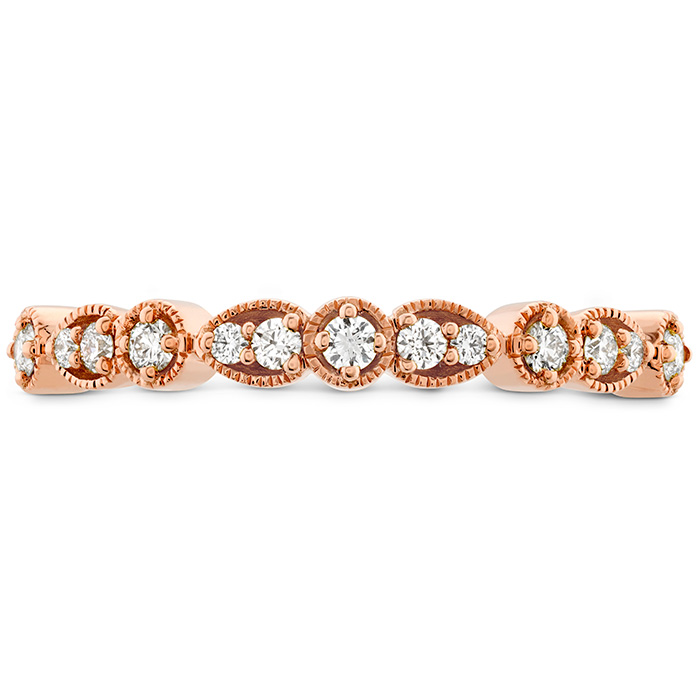 Isabelle Teardrop Milgrain Diamond Band