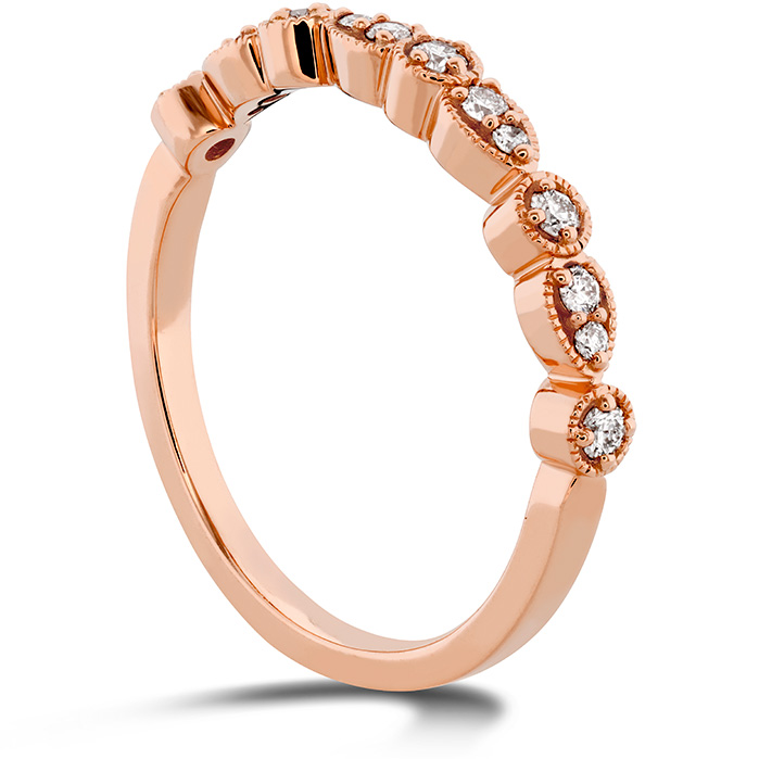 Isabelle Teardrop Milgrain Diamond Band