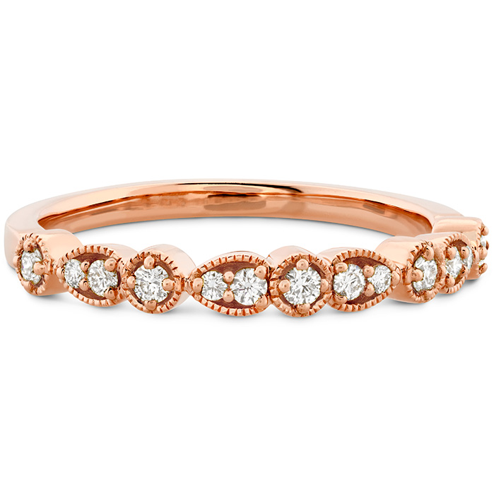 Isabelle Teardrop Milgrain Diamond Band
